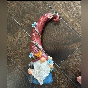 Whimsical Gnome Figurine with Red Hat